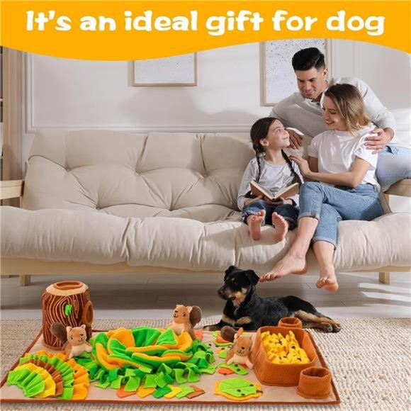 Snuffle Mat ,Dog Feeding Mat Sniff Mat Interactive Dog Puzzle Mat (Green) - Picture 6 of 6